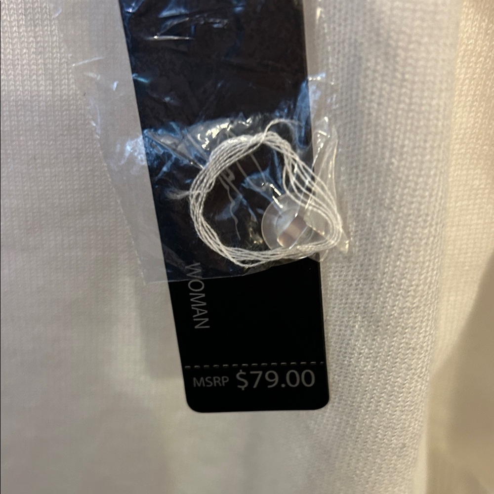 Lightweight White Button-Front Cardigan - Picture 5 of 6